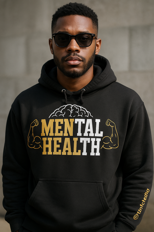 Black and Gold MEN HEAL Hoodie