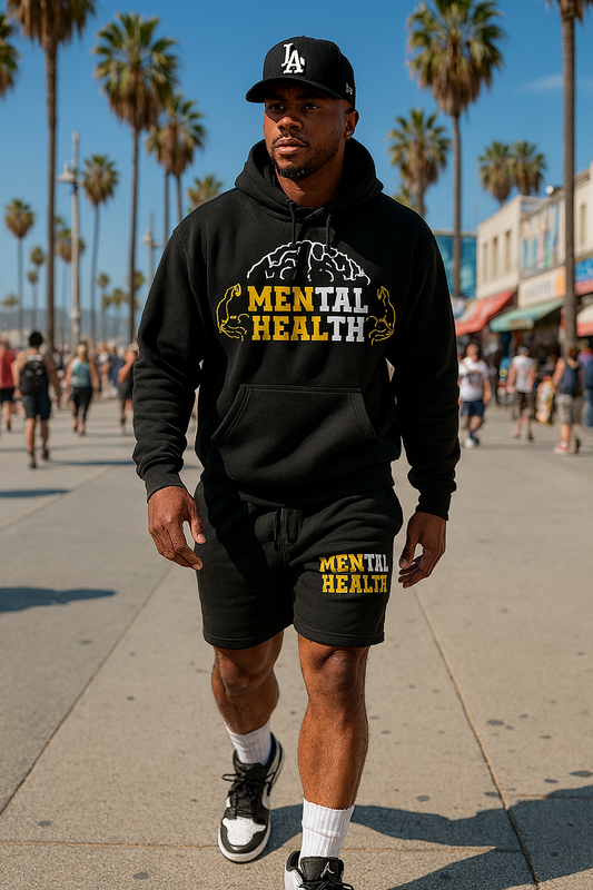 Men Heal Short % Hoodie set